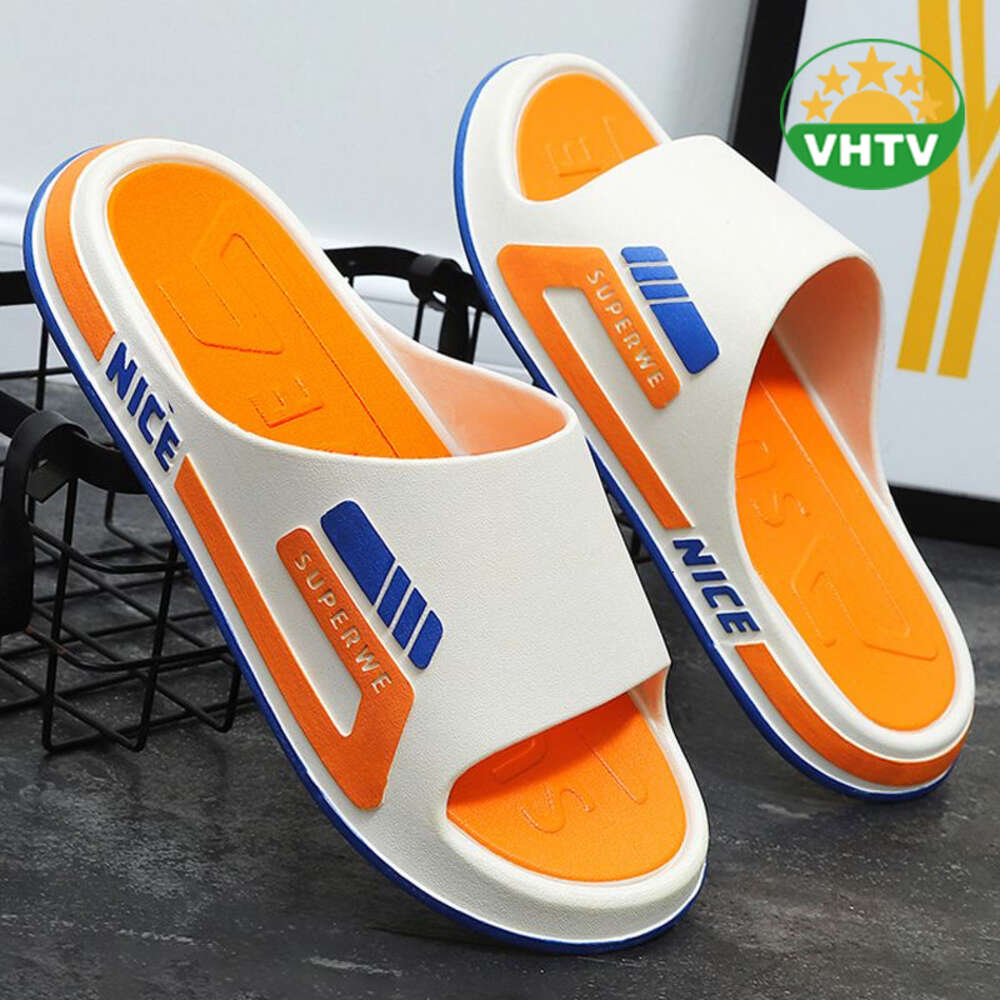 Men's Rubber Slippers Fluffy Platform Style with Plush Insole Beach and Casual Use for Spring Season