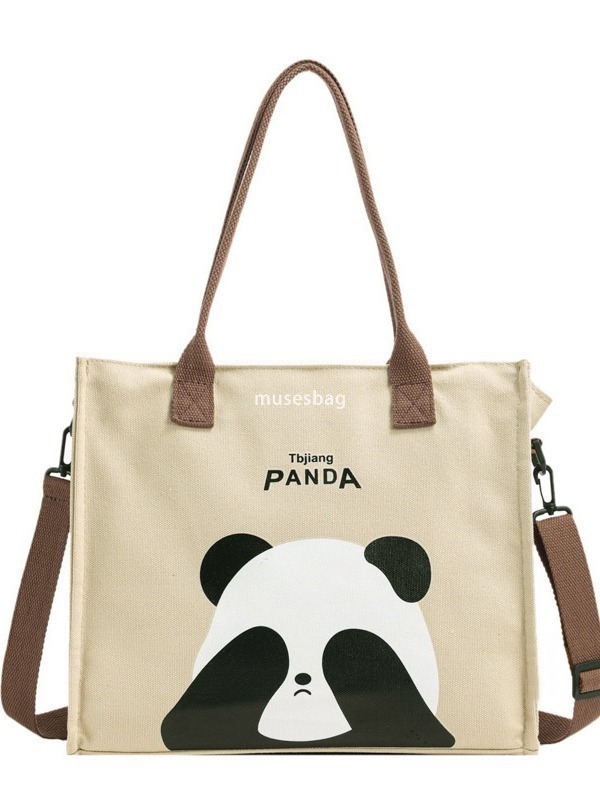 Designer Women's High Quality Retro Instagram Large Capacity Shopping Bag Student Cute One Shoulder Crossbody Outgoing Simple High Beauty Canvas 