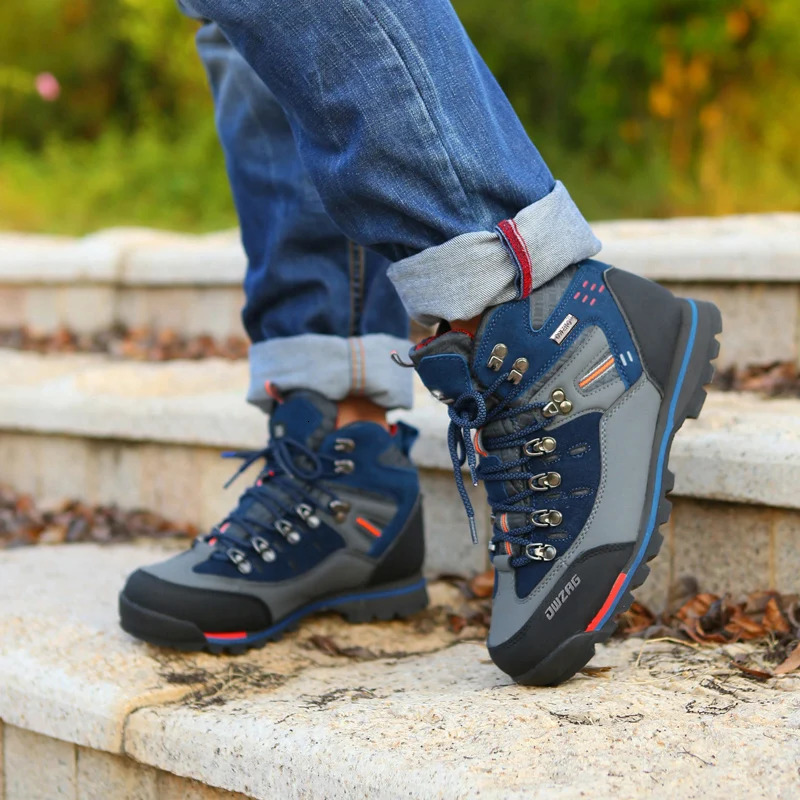Waterproof Hiking Boots Men Shoes Summer Trekking Mountain Shoes Walking Boots Big Men Outdoor Footwear Climbing Winter 240705