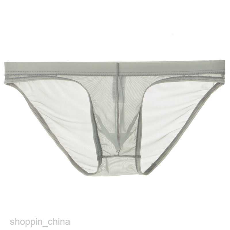 Mens Boxer sexy Underpants brief Mesh Underwear Ultra thin Transparent Triangle Pants Sexy Bag Thin Fit Breathable Men Youth Pants Head