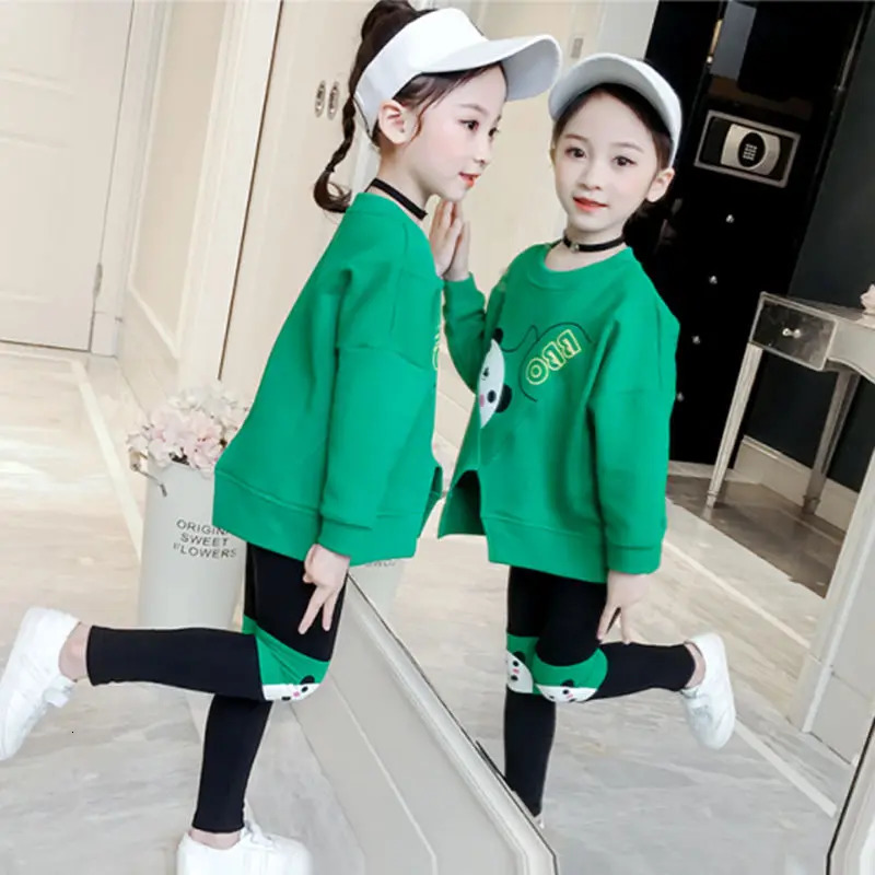 Girls Spring and Autumn Suits 2024 Style Fashion Sets Baby Girl Clothes Childrens Clothing 11 10 9 8 7 6 5 3 2 12 Years Old 240618