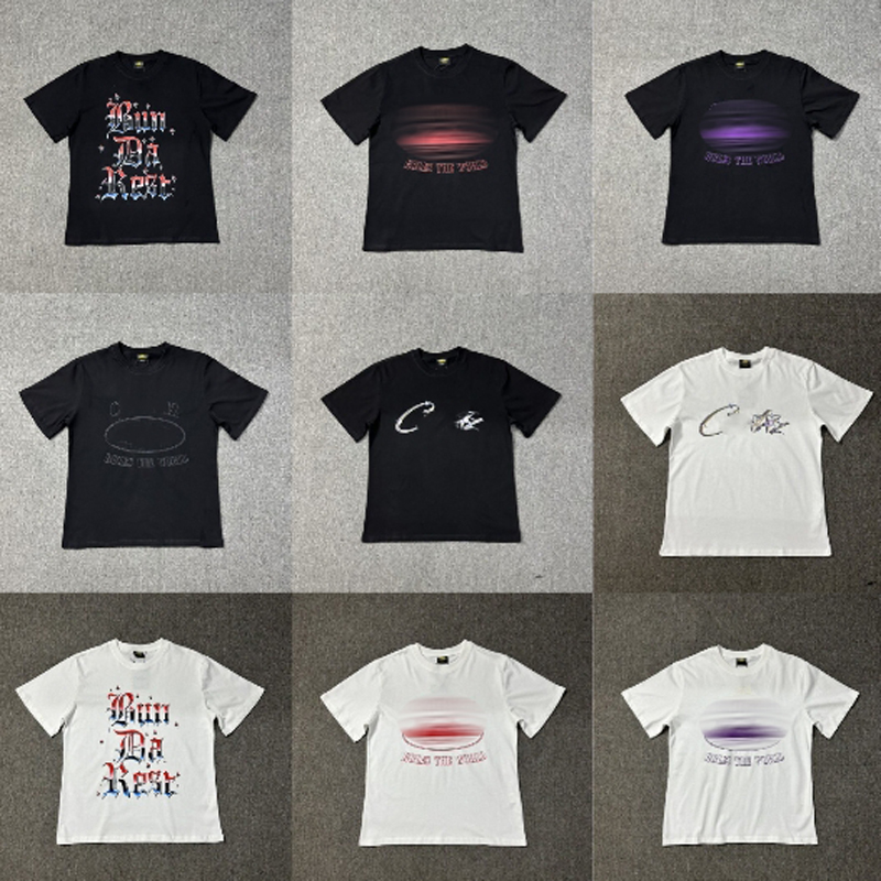 2024ss Designer Men's T-Shirt High Street Style Casual Breathable Women's Y2k Long T-Shirt High Grade Tops Quick Drying Cotton