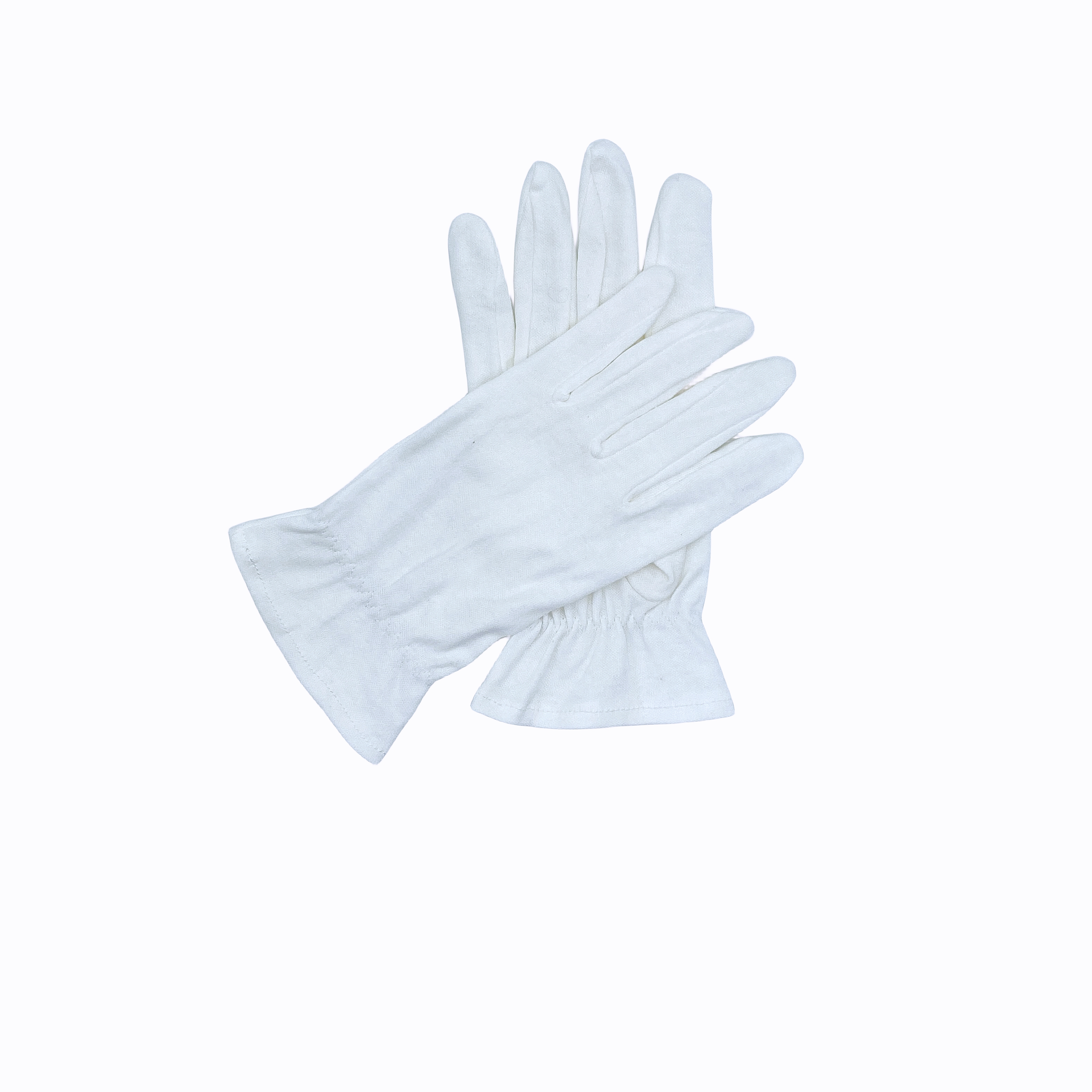 Pure cotton gloves white etiquette gloves wrist elastic thread protective gloves