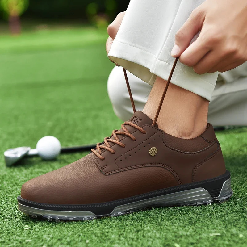 Golf Shoes waterproof Golfer Sport shoes Man Ankle Sneaker supplies Golfing Comfortable Walking Shoe Non Slip 4046 250228