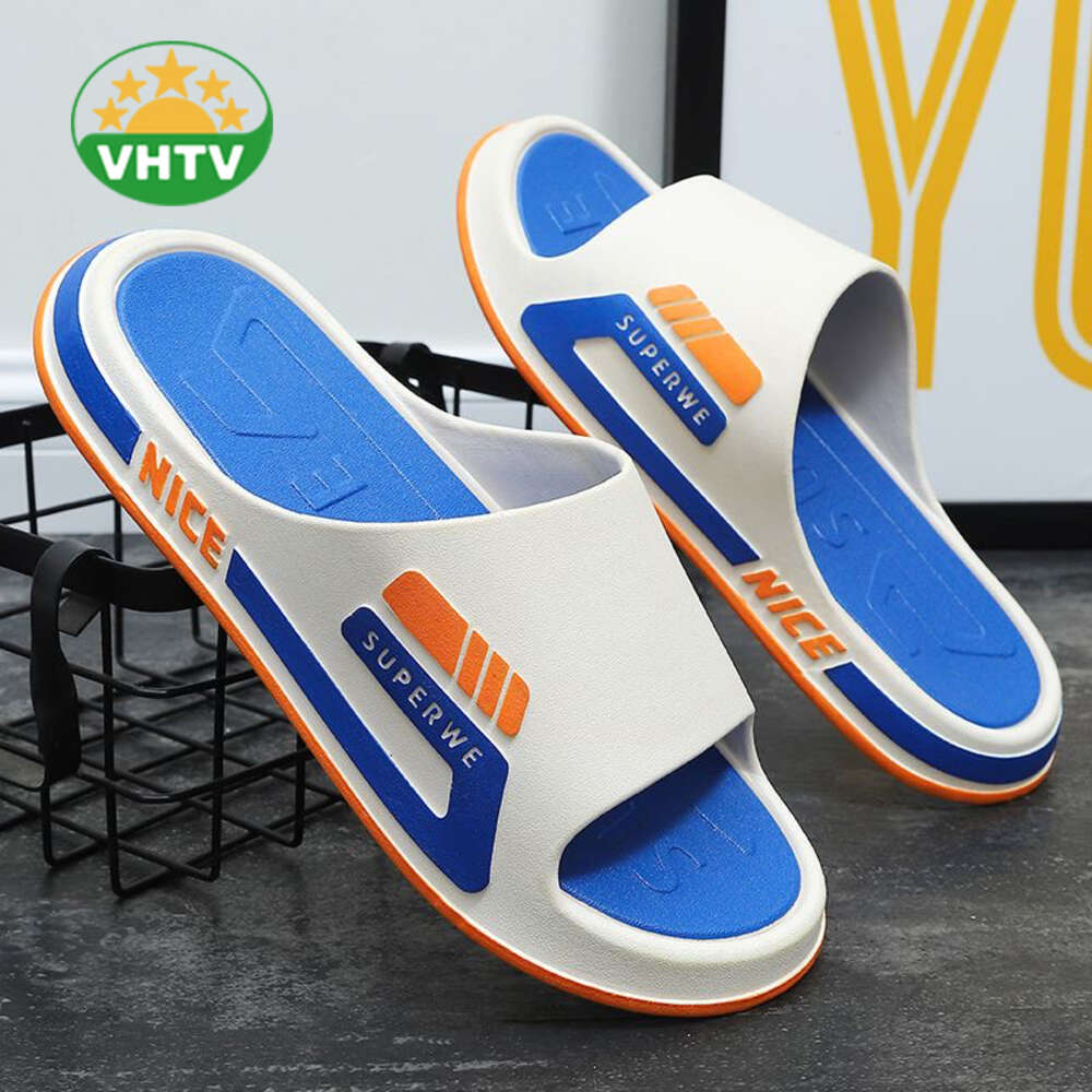 Men's Rubber Slippers Fluffy Platform Style with Plush Insole Beach and Casual Use for Spring Season