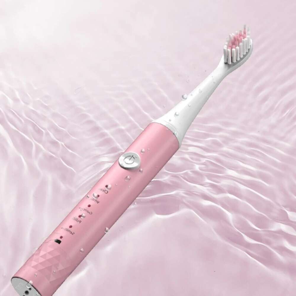 Jianpai Blue Pink Adult 5-gear Mode USB Charging IPX7 Waterproof Sonic Electric Toothbrush F618-18