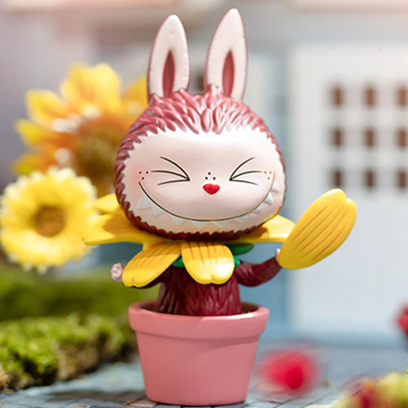 Free shipping MART LABUBU The Monsters Flower Ees Series Blind Toys Anime Action Figure Caixa Ca Mystery Box Doll Girls Gif