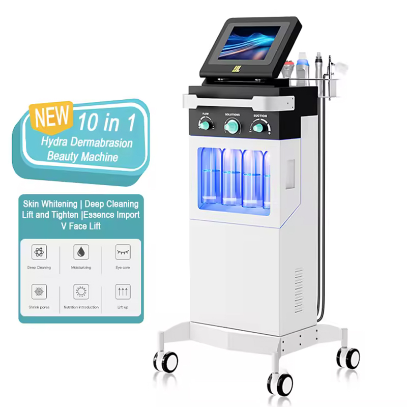 10-in-1 Beauty Dermabrasion Skin Rejuvenation Beauty Machine Ultrasonic Beauty Lifting Skin Moisturizing Deep Cleaning Whitening Beauty Salons Equipme