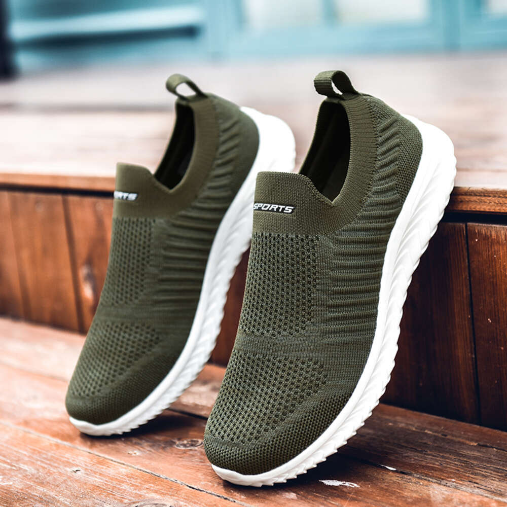 Vulcanize Men Sneakers Mesh Women Lightweight Comfortable Autumn Fashion Slip On Flats Shoes Male Loafers Ddmysaturn