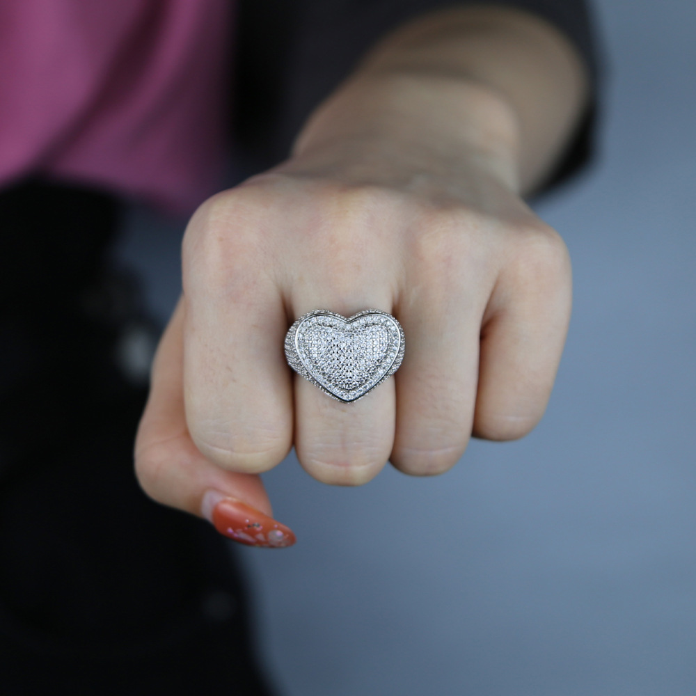 Stunning 2024 White Gold Cubic Zirconia Bridal Wedding Ring Band