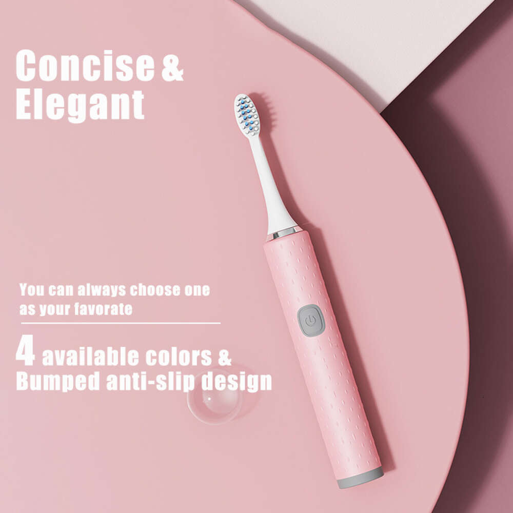 Soft Bristle Electric DuPont Brush Head IPX7 Waterproof Battery Powered Portable Adult Sonic Toothbrush F618-10