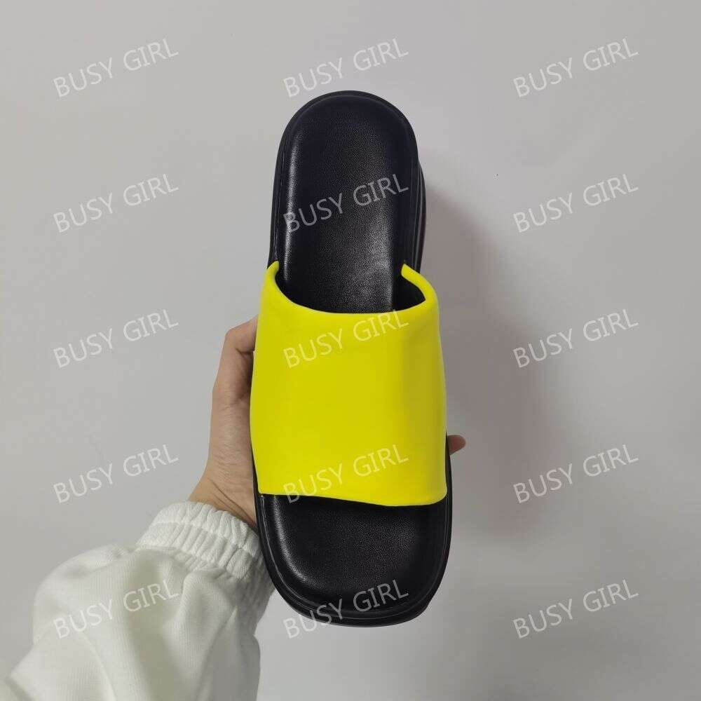 BUSY GIRL YM4609 for Women Best Selling Products 2024 Custom Slides Chunky Platform Sandals Ladies Wedge Slippers