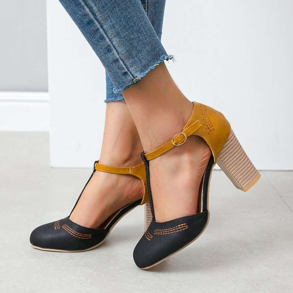 High Women S Heels Fashion Hollow Shoes For Summer Pointed Toe Mix Color Party Plus Size Ladies Pumps New Footwear Ddmysaturn