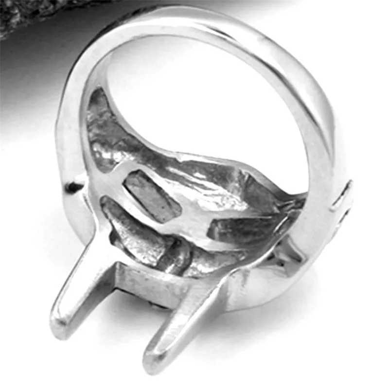 Band Rings Oly2u Goth Hip Hop Mf Doom Mask Finger Rings for Men Gladiator Punk Egyptian Pharaoh Male Ring Retro Jewelry Party AccessoriesL246