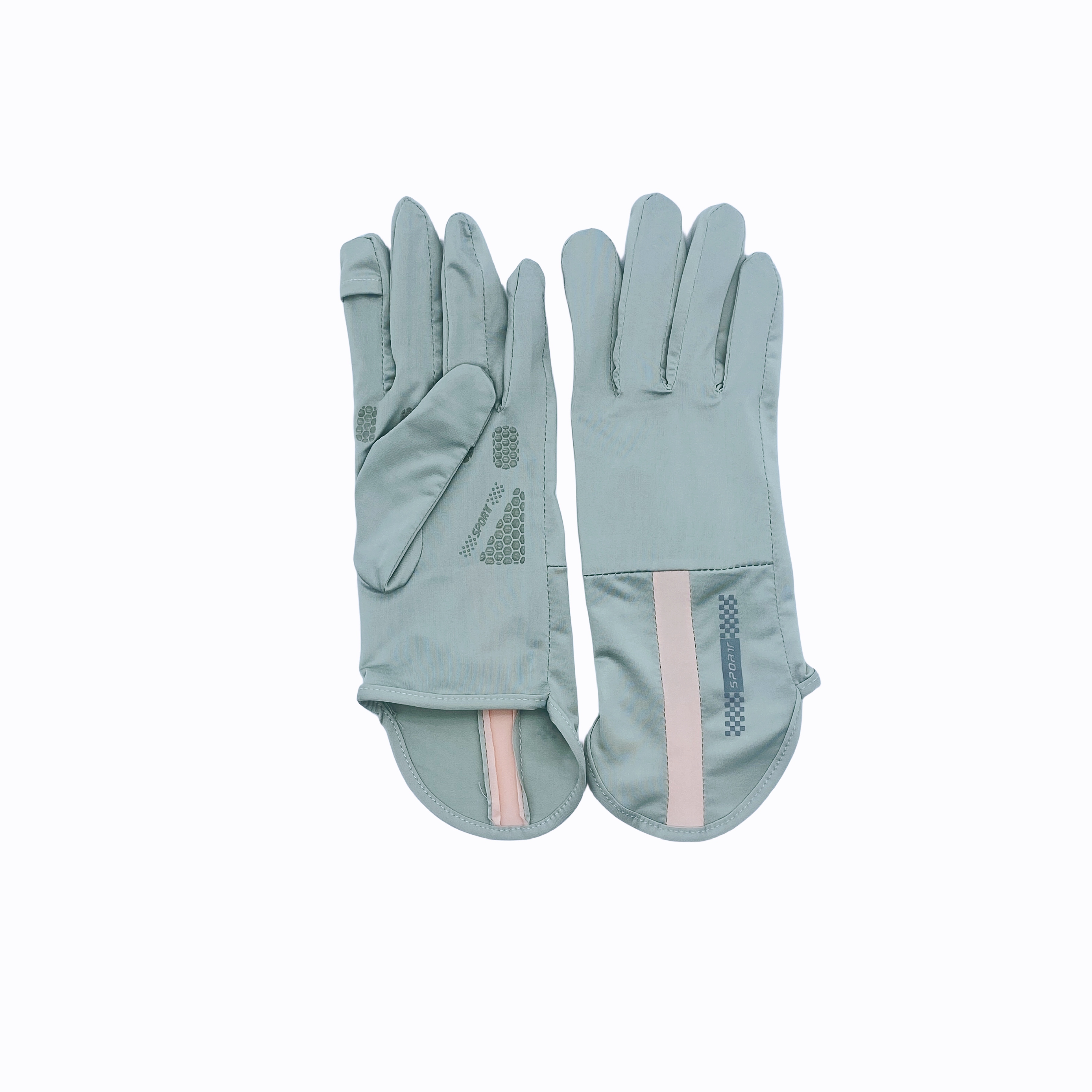 Mid length sun protection sleeves, summer ice silk UV resistant gloves