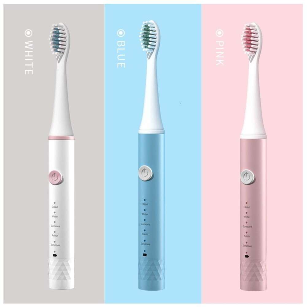 Jianpai Blue Pink Adult 5-gear Mode USB Charging IPX7 Waterproof Sonic Electric Toothbrush F618-15