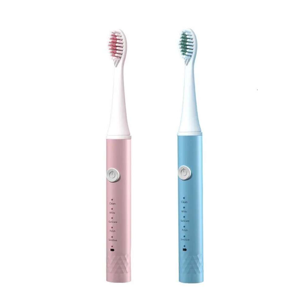 Jianpai Blue Pink Adult 5-gear Mode USB Charging IPX7 Waterproof Sonic Electric Toothbrush F618-18
