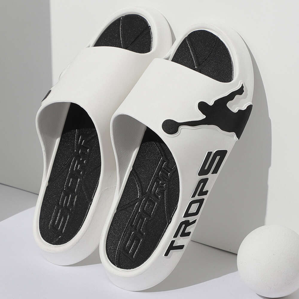 2024 Summer Thick Soles Outdoor Basketball Sports Slides Slippers for Men