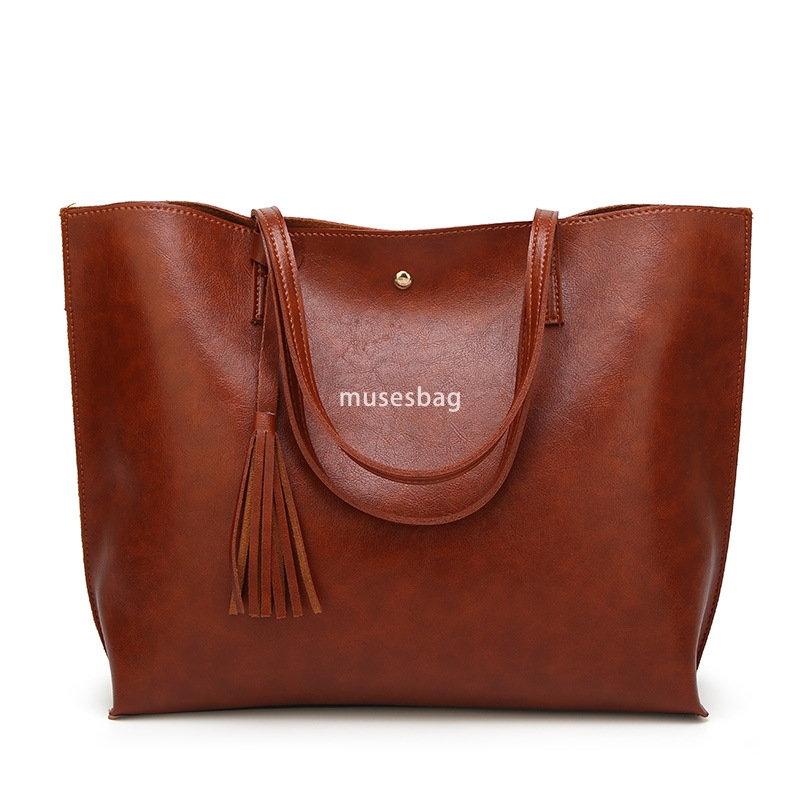 Fashionable Women's High Quality Classic Multi functional One Shoulder Large Bag Retro Style Simple Mommy Bag Flowing Su Big Tote Bag Trendy Hand