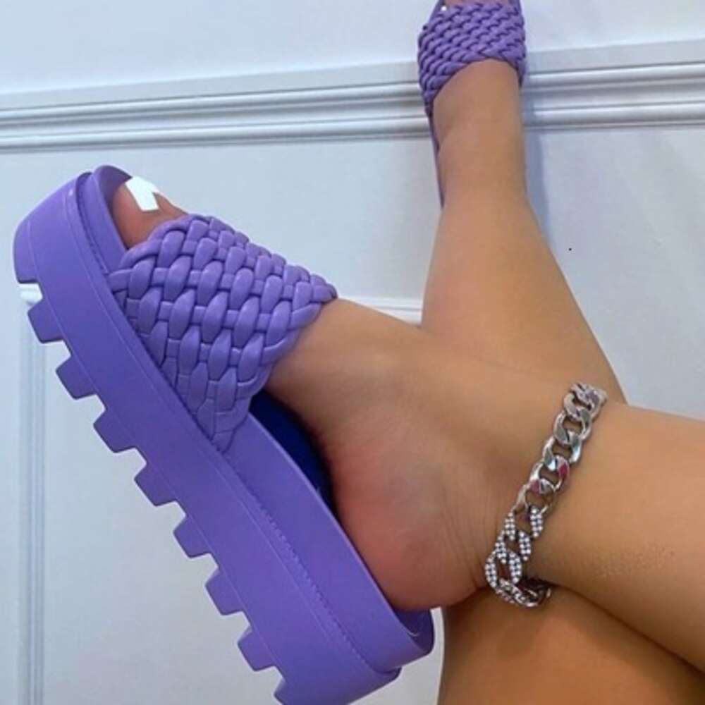 New Design Big Size Platform Sandal Summer Slides Slippers Women