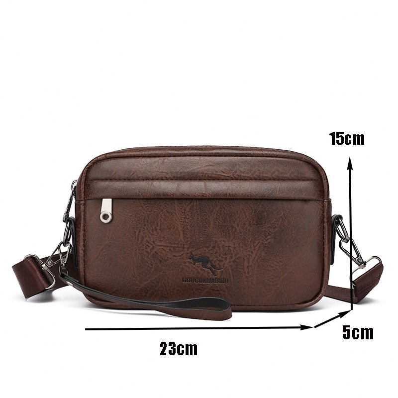 Casual Men's Waterproof Crossbody Handbag: Durable Shoulder Bag for Travel 4 b1a66