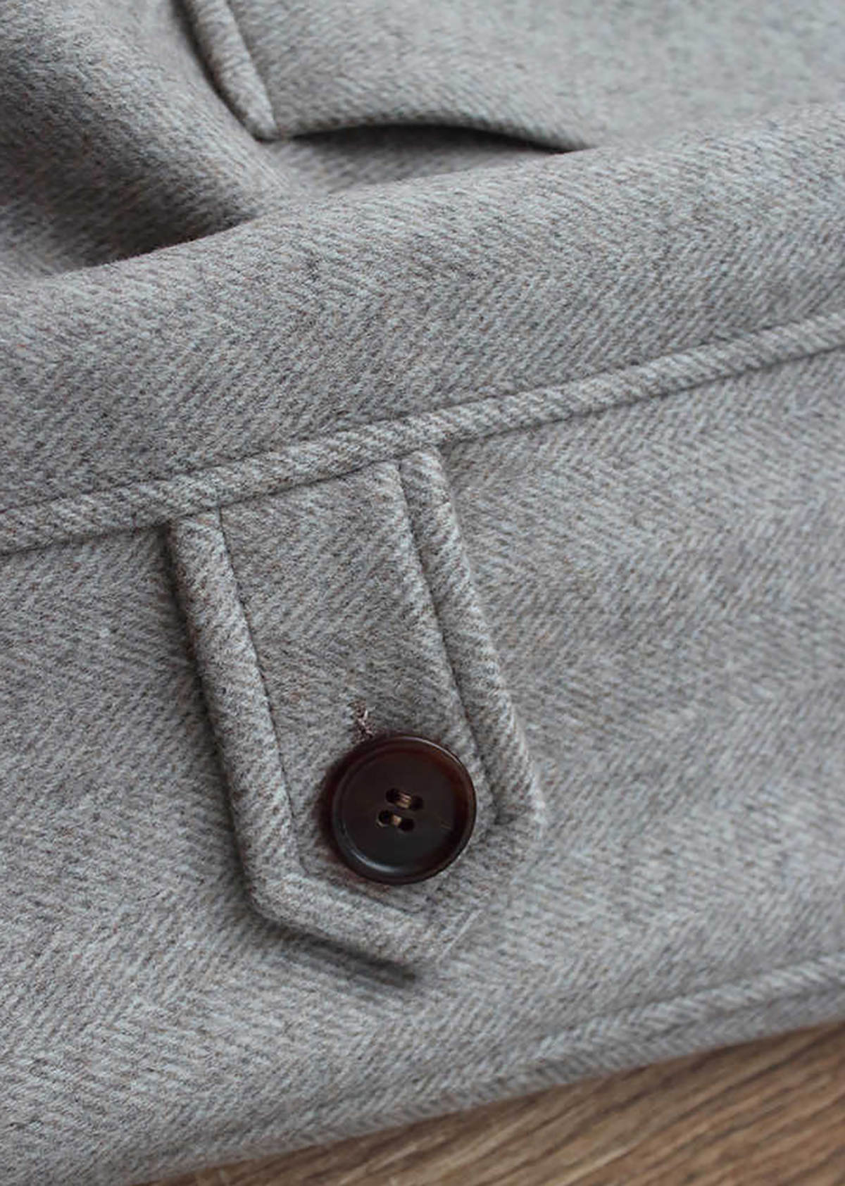 Winter Thick Men's Long Coat Woolen Double Breasted With Belt Custom Made Jacket Tuxedos