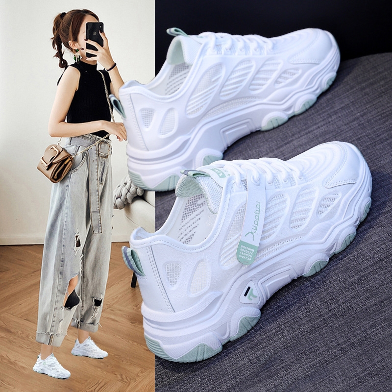 Sneakers Women Spring New Breathable Casual Outdoor Running Shoes Low Gang Fashion Versatile