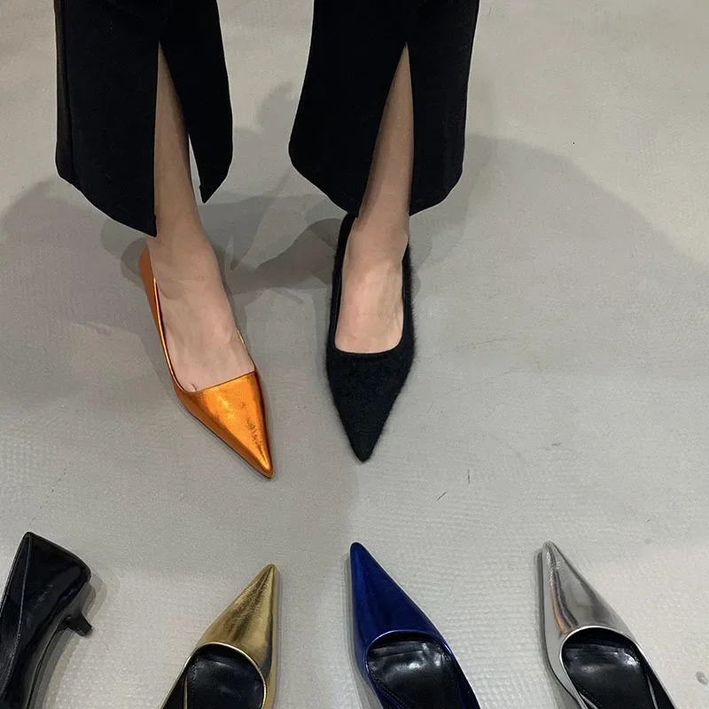 Spring Pointed Toe Women High Heel Shoes Fashion Shallow Slip On Ladies Elgant Paryt Dress Pumps 240619