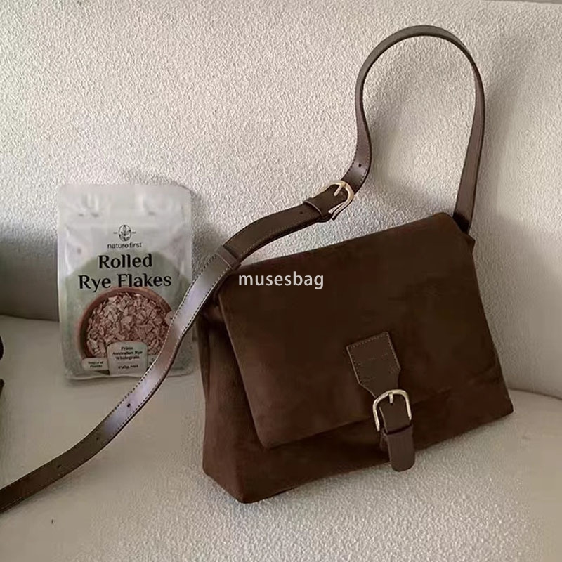 Street niche design Korean version of spring/summer women's bag new retro style velvet surface single shoulder underarm bag versatile casual cros