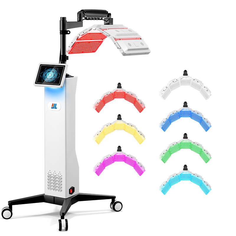 High Performance Skin Beauty PDT LED 7 Colors Photodynamic Therapy Machine For Rejuvenate Skin Remove Wrinkle Collagen Elastin Regeneration Skin White