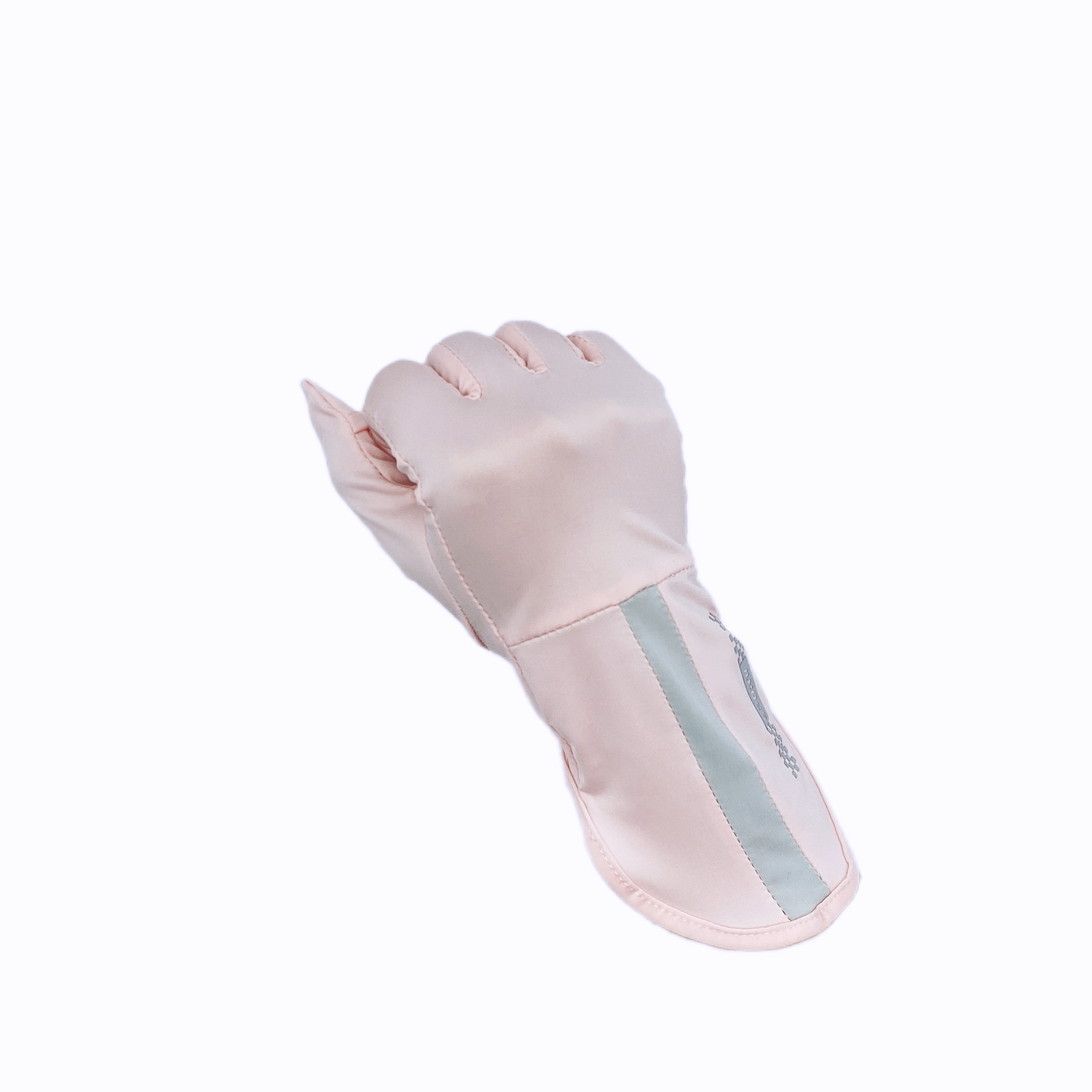Mid length sun protection sleeves, summer ice silk UV resistant gloves