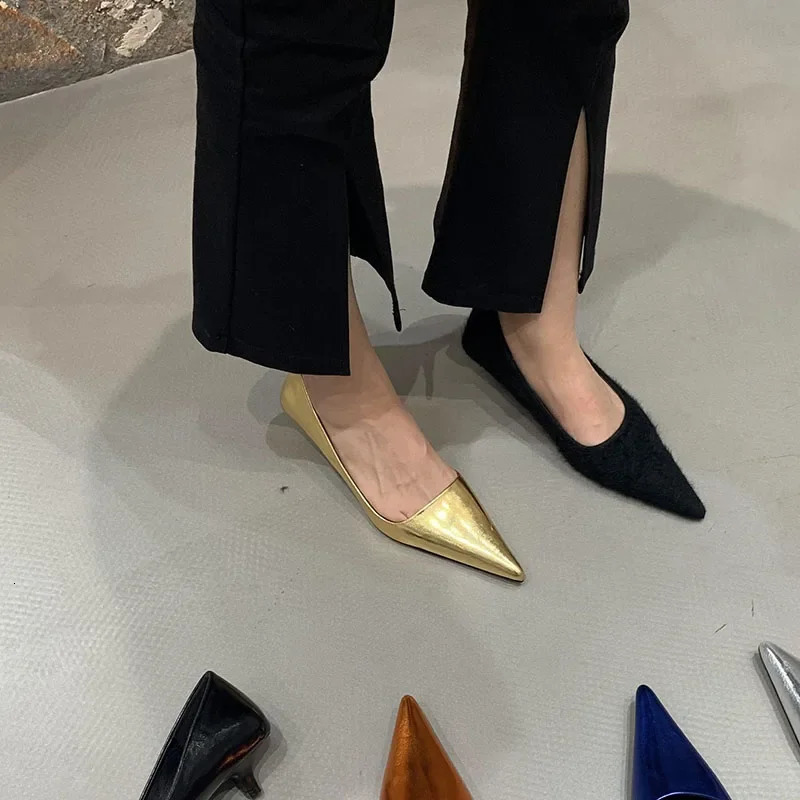 Spring Pointed Toe Women High Heel Shoes Fashion Shallow Slip On Ladies Elgant Paryt Dress Pumps 240619