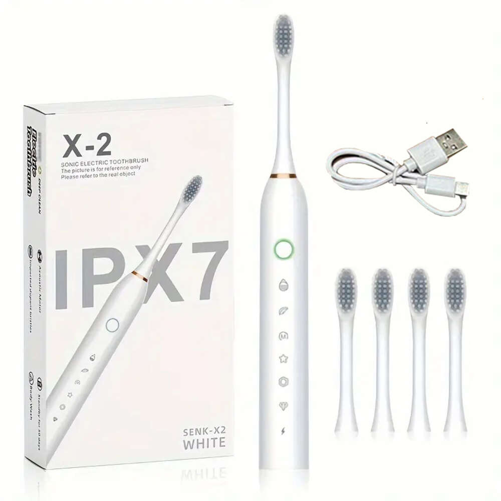 Intelligent sonic electric toothbrush, adult rechargeable fully automatic whitening and teeth cleaning device for students, men F618-10