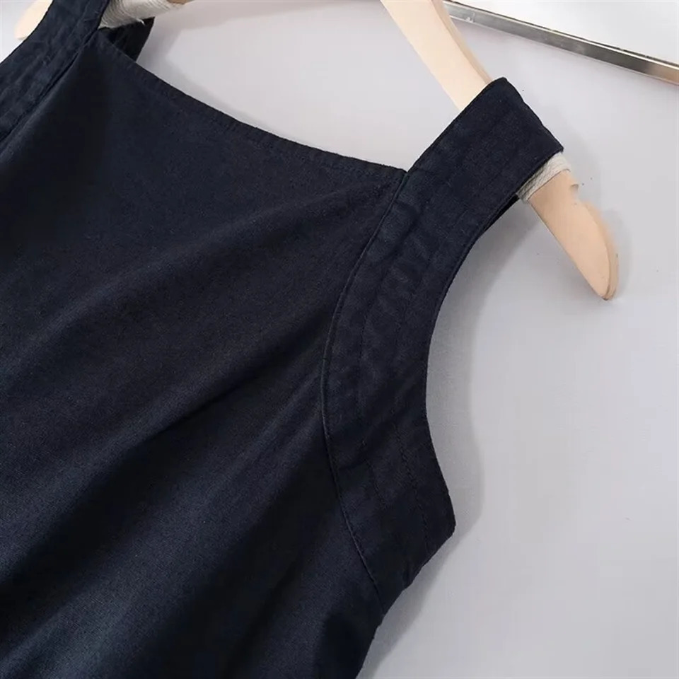 Cos Lris Summer Womens Clothing Casual Versatile Loose Back Bow Decorated Sleeveless Camisole Top 240617