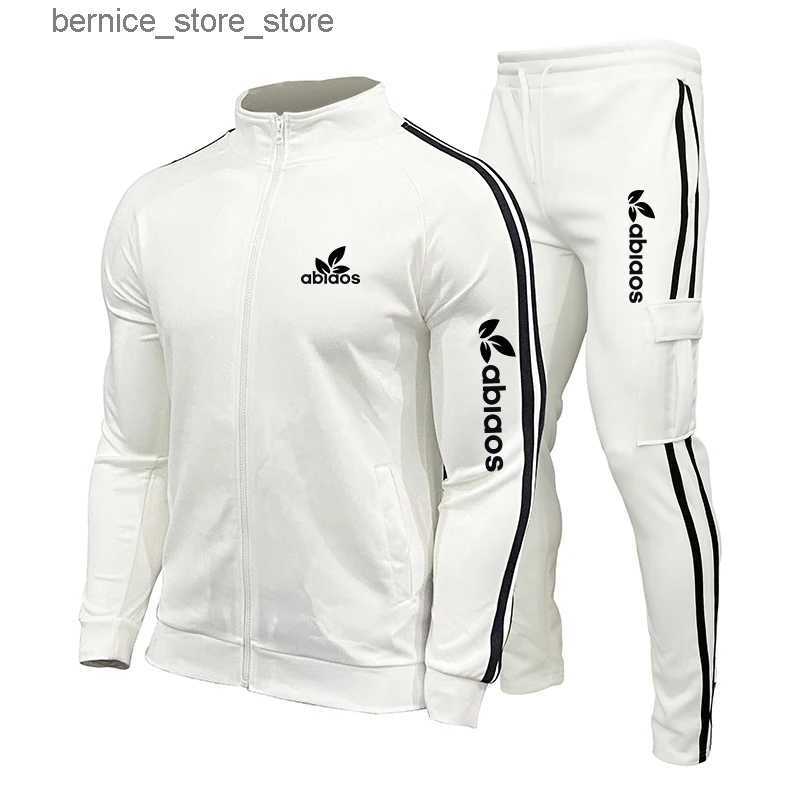 Men's Tracksuits Fashion New Brand Clothing Casual Sets Mens Spring And Autumn Thin Track And Field Sportswear Fitness Jogger Mens Sets Q240618