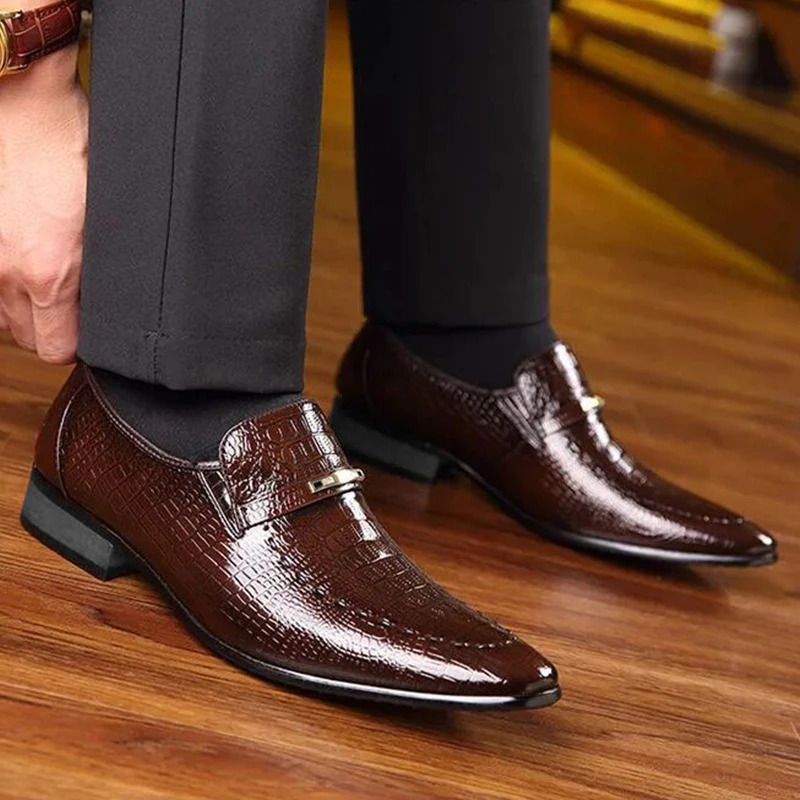 Men Winter Boots Casual Leather Formal All-match Breathable Low-top Sneakers Black British Style Business Summer The Listing 240618