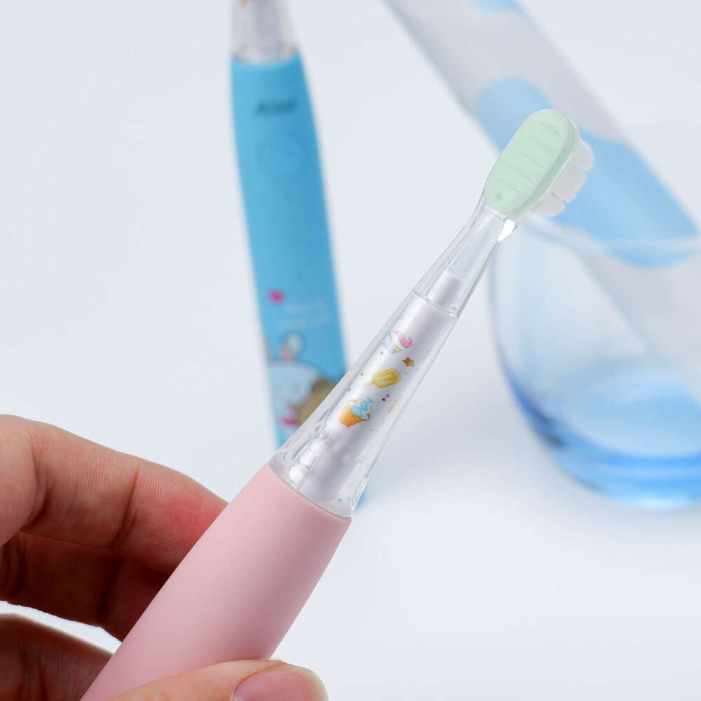 Children's electric toothbrush ultrasonic intelligent type-c rechargeable DuPont Soft bristles sensitive baby 3-12 years old F618-30