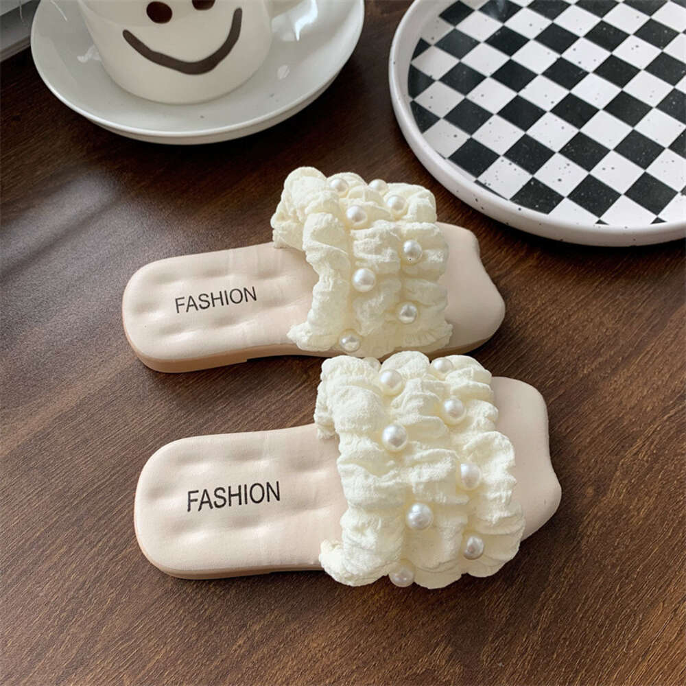 Wholesale Fashion New Pearl Cute Candy Color Outdoor Children Summer Beach Shoes Indoor House Girl Slippers