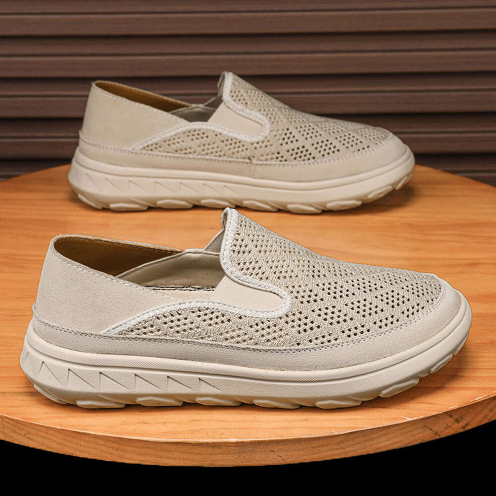 New Large Size Hollow And Lightweight One Foot Cloth For Summer Breathable Mesh Surface Men S Shoes Ddmysaturn