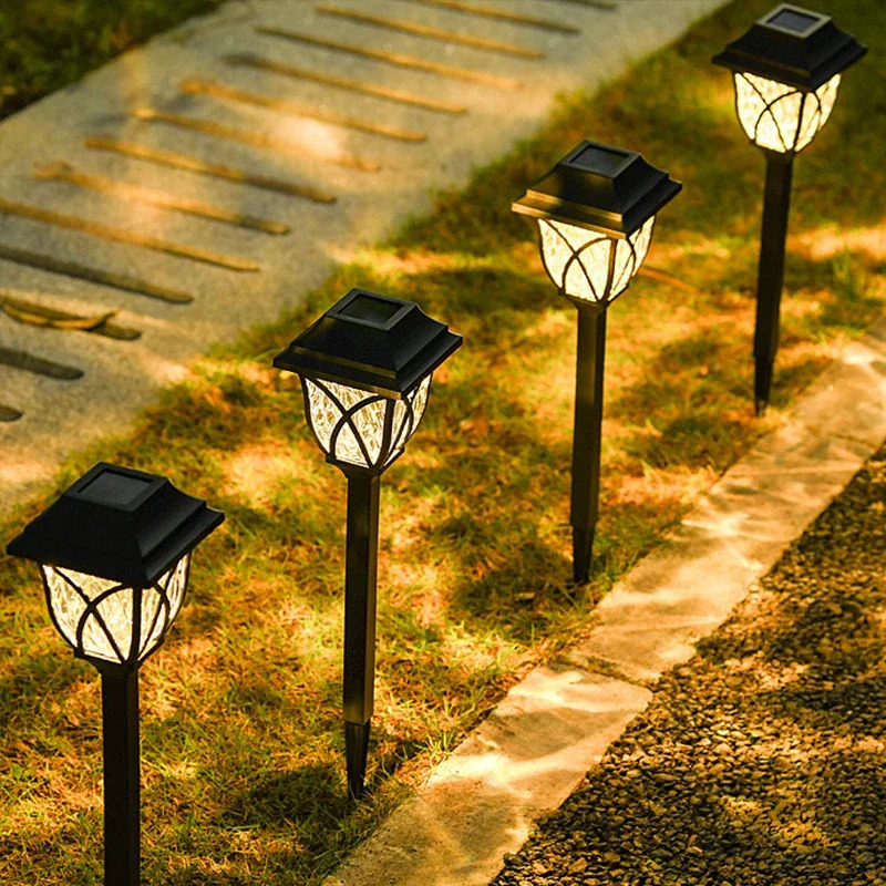 10 Pack Solar Yard Lights Bright Lawn Lights Outdoor Waterproof Led Solar Pathway Lights Landscape Path Lights 240621