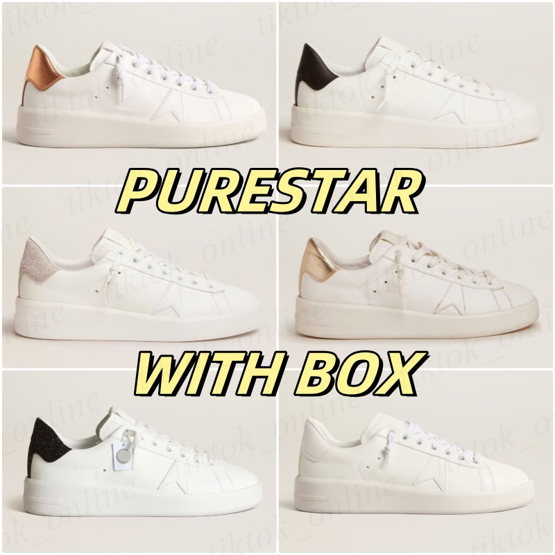 Golden Super star Sneaker Deluxe Brand PURESTAR Shoe Designer Women dirty shoe glittery silver tail Sequin Dirty Customized style 39-46