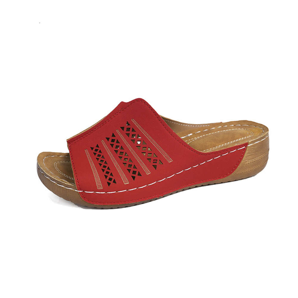 Oversized Slippers Summer Women S One Piece Breathable Fashionable Commuting Sandals Slope And Heel Ddmysaturn