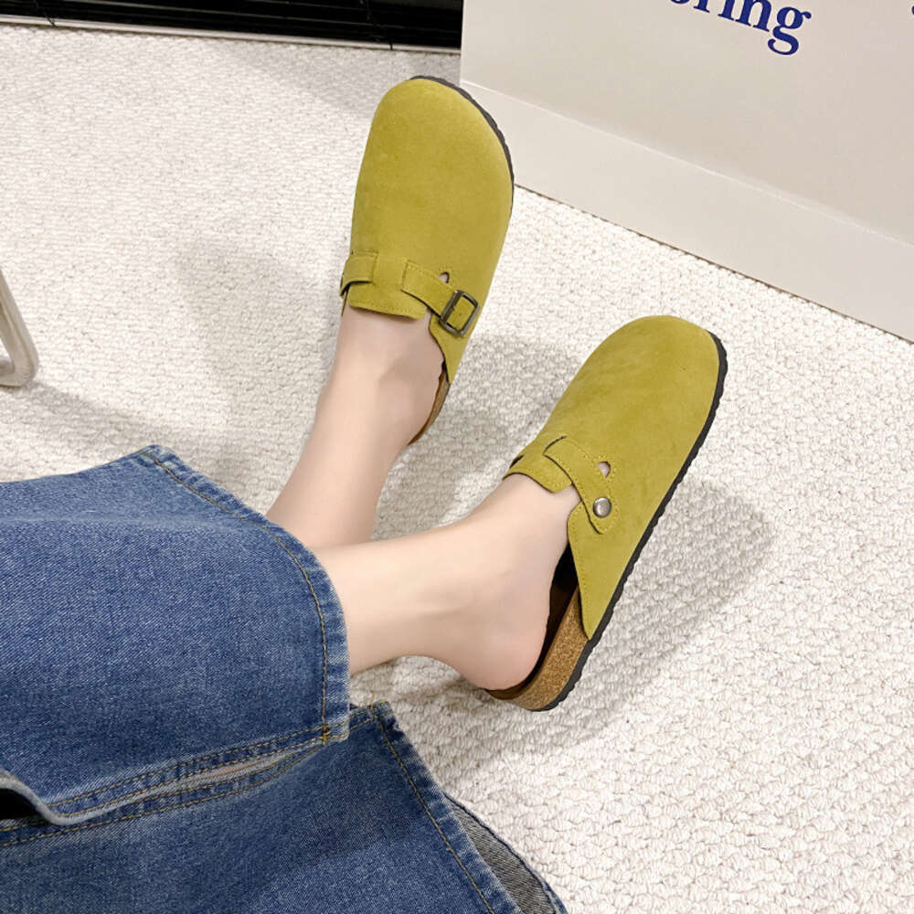 Women Summer Large S Buckle Ins Solid Color Fashion Slippers Ddmysaturn