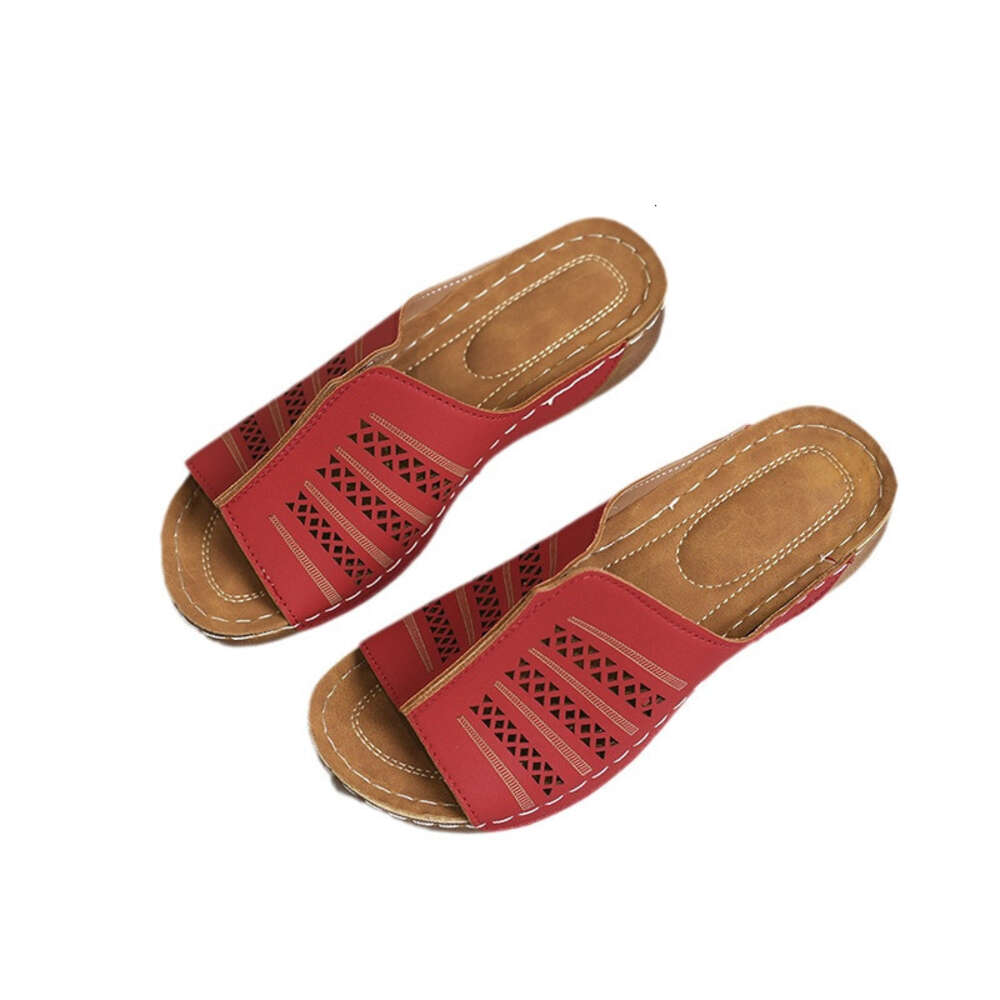 Oversized Slippers Summer Women S One Piece Breathable Fashionable Commuting Sandals Slope And Heel Ddmysaturn