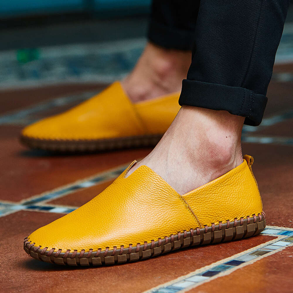 Summer Spring And Large Size English Hot Selling Lazy Men S Leather Shoes Ddmysaturn