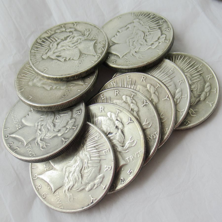 US 1921-1964 Peace Dollar craft Silver Plated Copy Coins metal dies manufacturing factory Price
