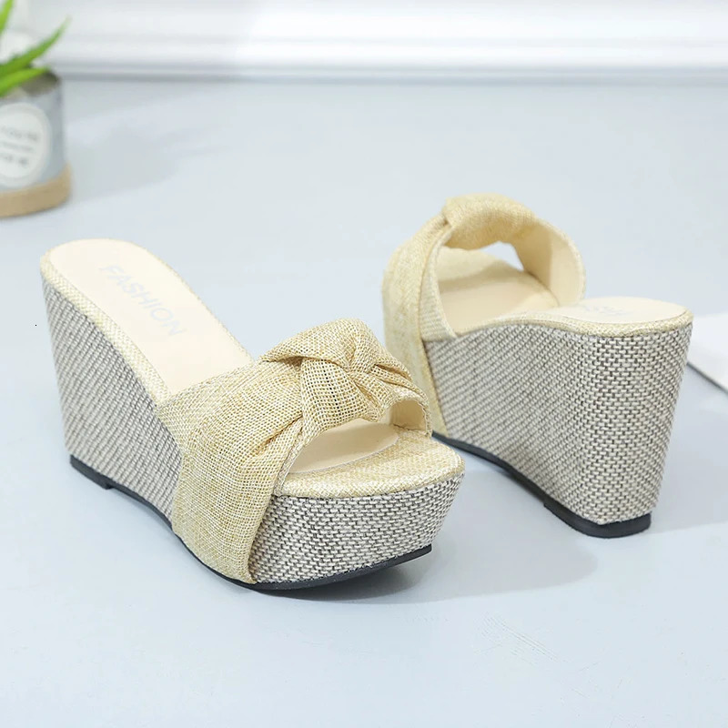 Womens Platform Wedge Sandals Summer High Heels Open Toe Slip On Shoes for Women Casual hot Comfortable Breathable
