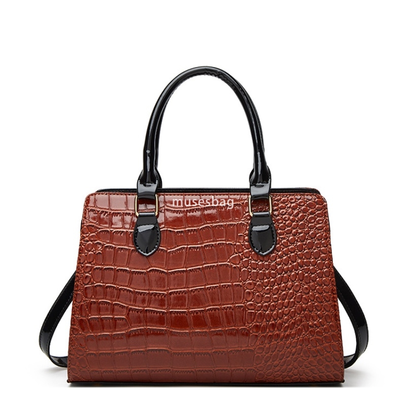 European and American women's designer retro fashion large capacity lightweight color matching mother and child bag three piece set portable one 