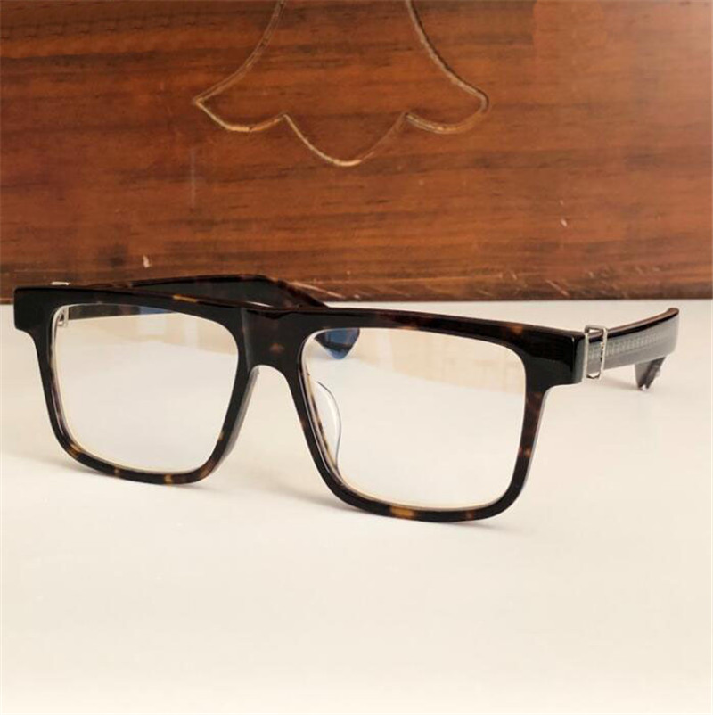 New vintage eyeglass square frame design CHR glasses prescription steampunk style men transparent lens clear protection eyewear Good quality