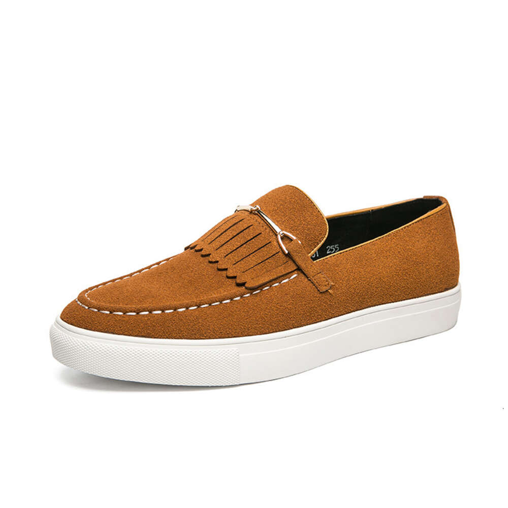 Large Sized New Suede Fashion Runway Sets Leather For Men S Personalized Business And Leisure Board Shoes Ddmysaturn
